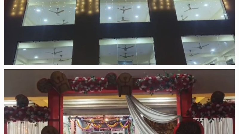 কম বাজেটে সব ধরণের সুবিধার প্রতিশ্রুতি দিয়ে শহরে ৫ তলা ম্যারেজ হল