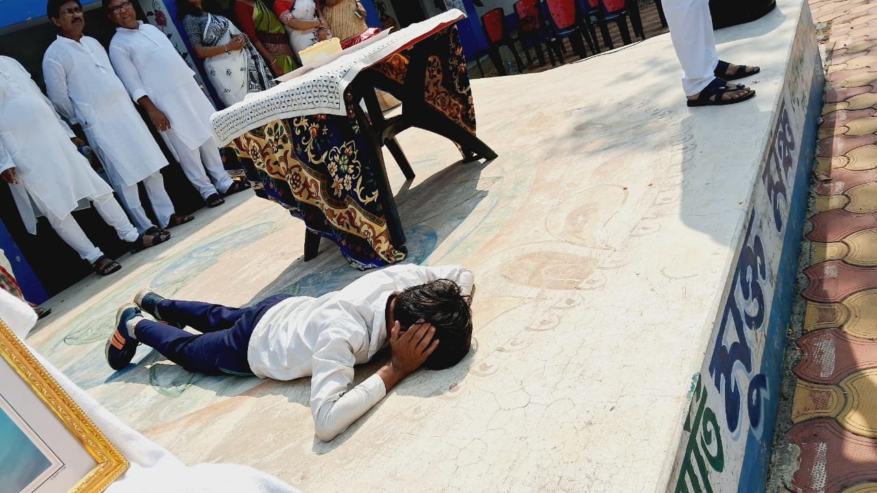 বিমান হানা হলে কী করতে হবে, মহড়া হল জেমুয়া ভাদুবালা বিদ্যাপীঠে